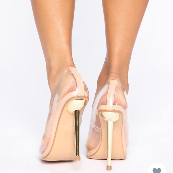 Fashion Nova clear Heels size 6.5 - Picture 11 of 16